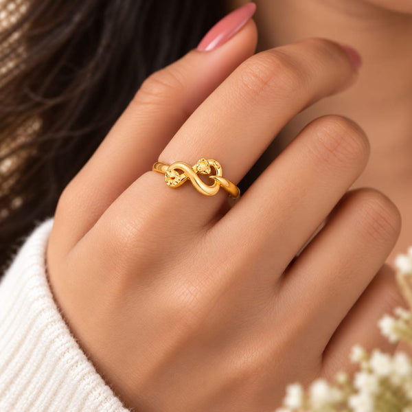 Elegant Infinity Twist Ring