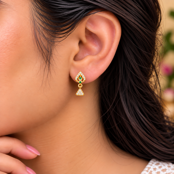 Emerald Royale Dangle Earrings