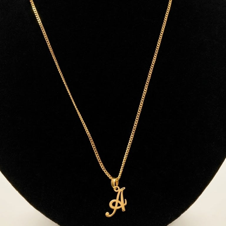 Elegant 'A' Pendant