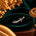 Rajputana Curved Talwar Sword Pendant (Silver) - Fine Jewelry Pendant View - SURIYAS Jewel Studio