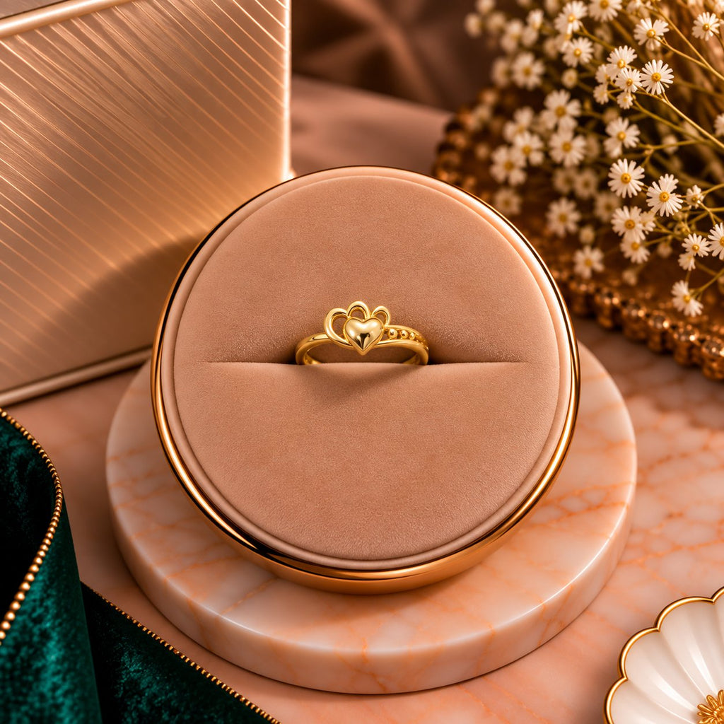 Royale Arch Tiara Ring - Luxury Velvet Box Display - SURIYAS