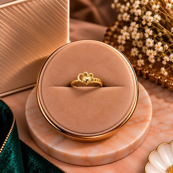 Royale Arch Tiara Ring - Luxury Velvet Box Display - SURIYAS