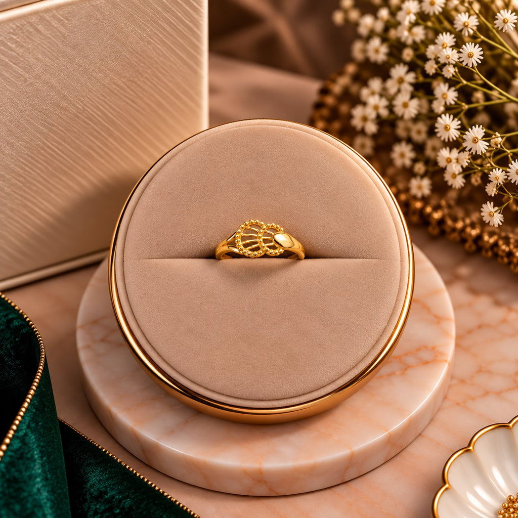 Phoenix Winged Crest Ring - Luxury Velvet Box Display - SURIYAS