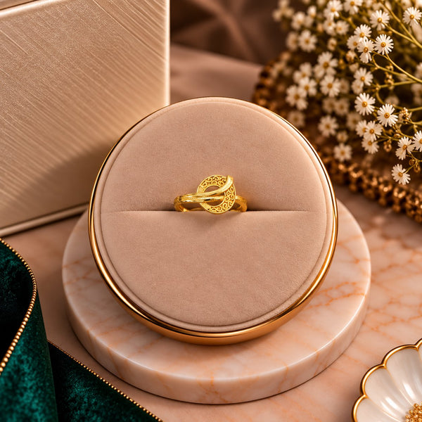 Twisted Rope Solitaire Band - Luxury Velvet Box Display - SURIYAS