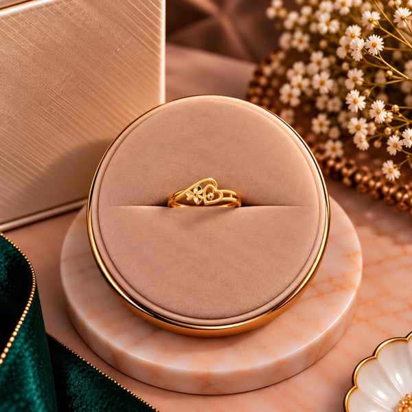 Celtic Weave Eternity Ring - Luxury Velvet Box Display - SURIYAS